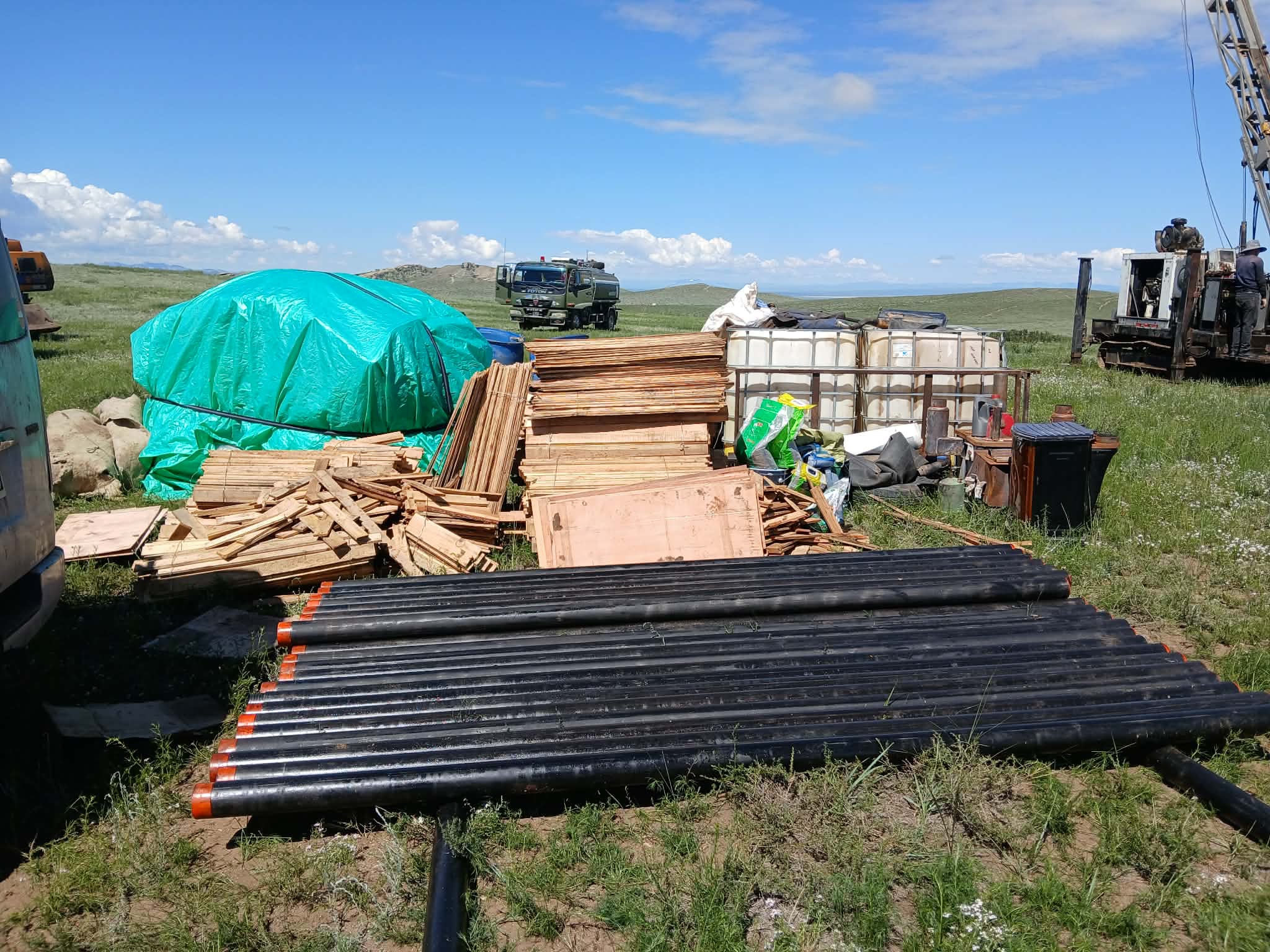 Site establishment underway.